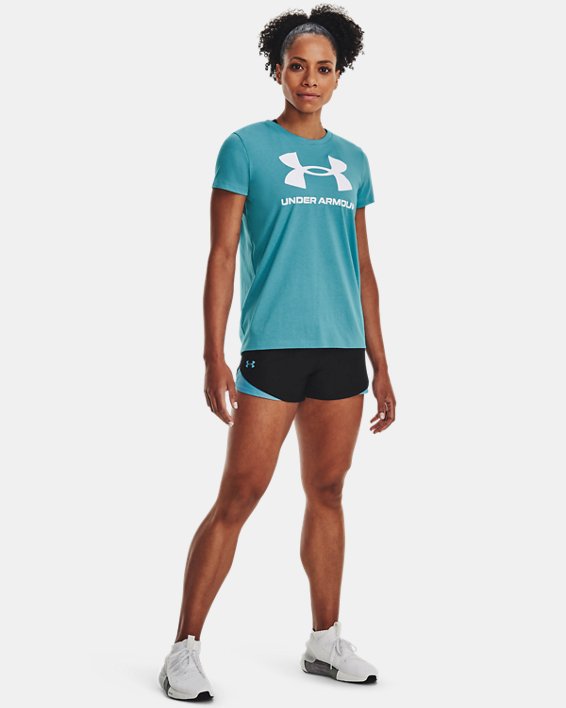 T-shirt à manches courtes UA Sportstyle Graphic pour femme, Blue, pdpMainDesktop image number 2